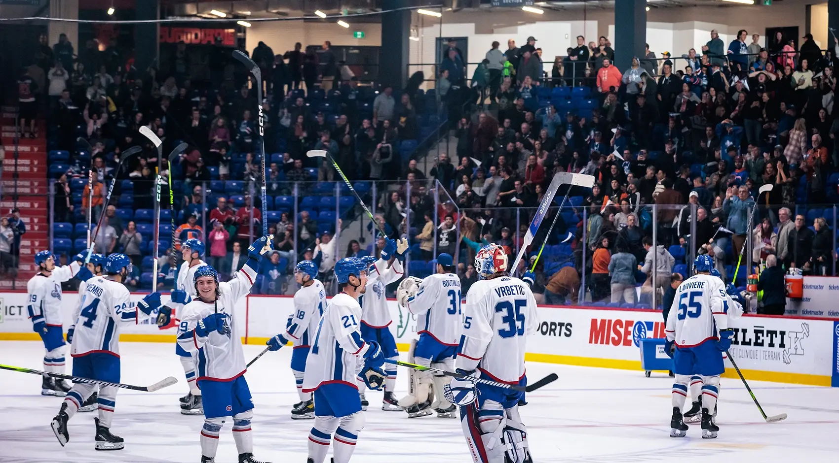 Partie de hockey des lions de Trois-Rivières