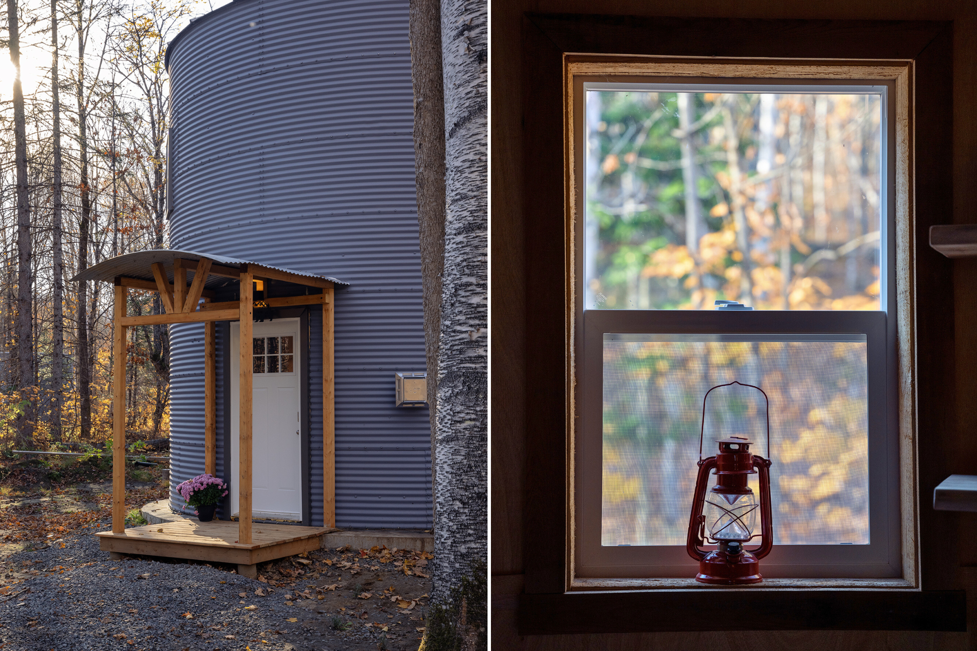 Dormir dans un ancien silo à grains en Mauricie